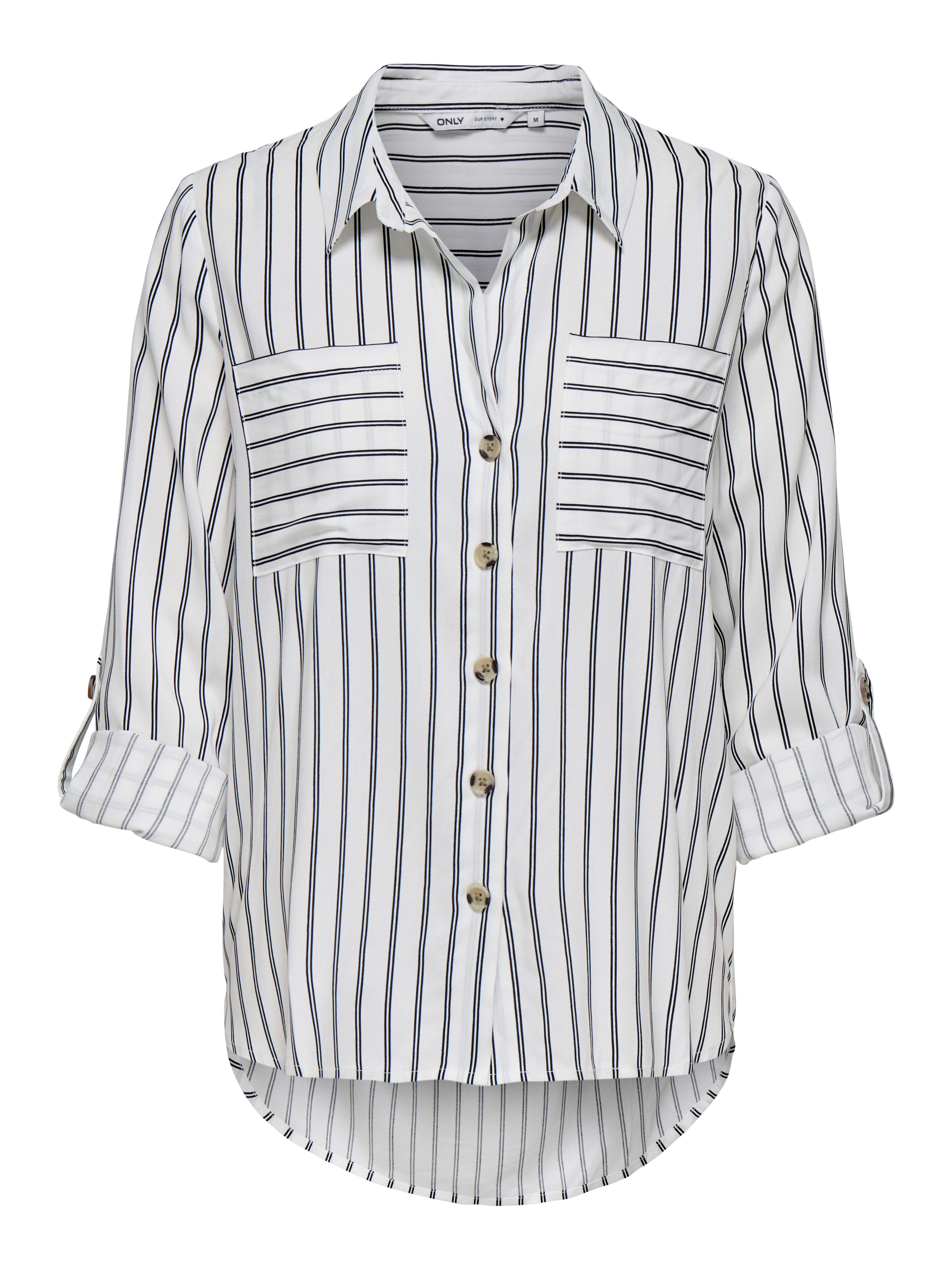 Only - Onlyasmin Shirt L/S - 4304302 Snow White